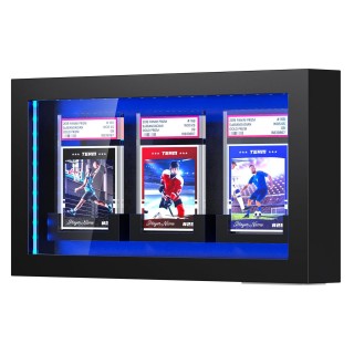 Graded Sports Card Display Case Wall Mounted Trading Card Frame PSA Holder Multi Opening Shadow Box 