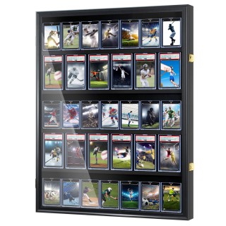 Trading Card Display Case Graded Card Frame Wall Hanging Sports Card Holder PSA BGS Storage Box Mult