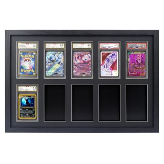 Baseball Card Display Frame PSA Graded Card Holder Wall Mount Sports Memorabilia Case Multi Slot Tra
